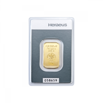 Heraeus 10 g - Investiční zlatý slitek