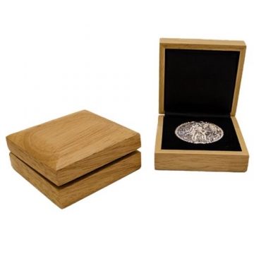 Dárková dřevěná krabička pro investiční mince