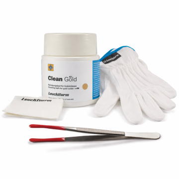 Sada na čištění zlatých mincí Leuchtturm