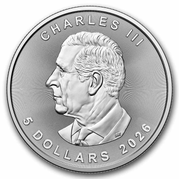 Stříbrná investiční mince Maple Leaf 1 Oz (2026) | Zlatý Trezor.cz