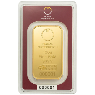 Münze Österreich 100 g - Investiční zlatý slitek