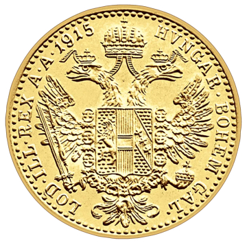 1 Dukát 1915 novoražba – investiční zlatá mince | Zlatý Trezor.cz