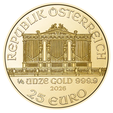 Wiener Philharmoniker (2026) 1/4 unce - Investiční zlatá mince
