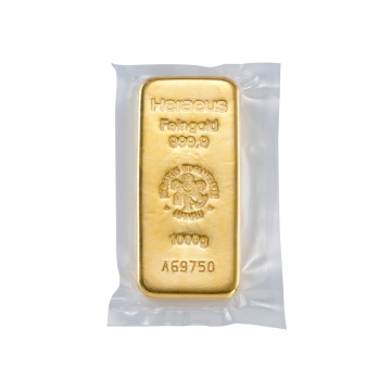 Investiční zlatý slitek Heraeus 1000 g | Zlatý Trezor.cz