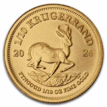 Krugerrand (2026) 1/10 unce - Investiční zlatá mince
