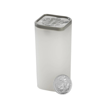 16x Britannia (2026) - 1/10 Oz - stříbrná investiční mince, tuba