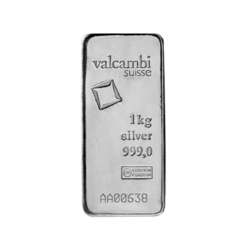 Investicni stribrny slitek 1000 g Valcambi