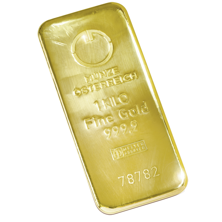 Investicni zlaty slitek 1000 g Munze Osterreich