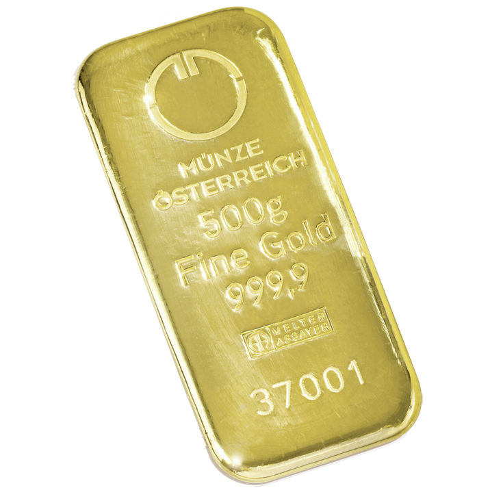 Investicni zlaty slitek 500 g Munze Osterreich