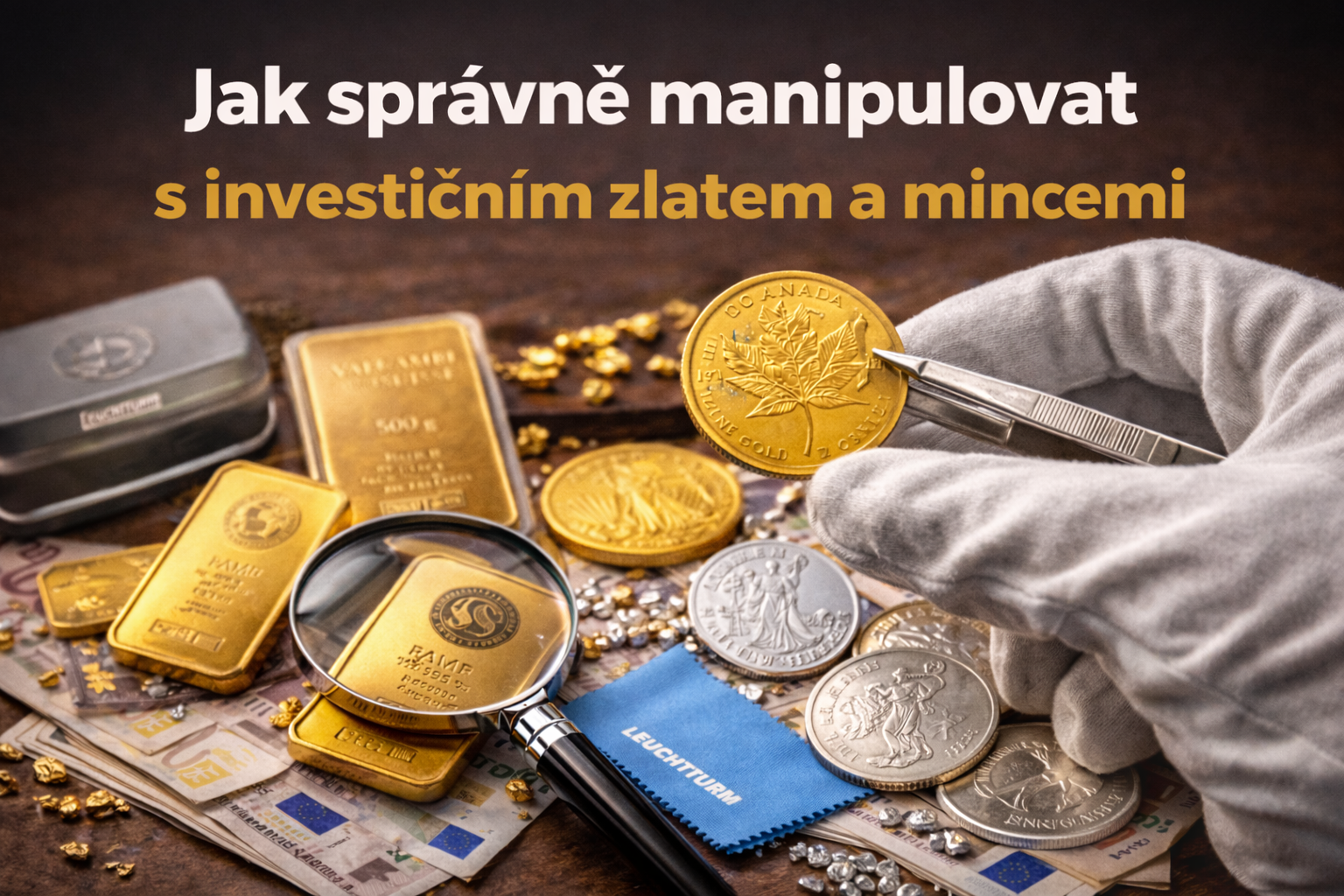Jak správně manipulovat s investičním zlatem a mincemi