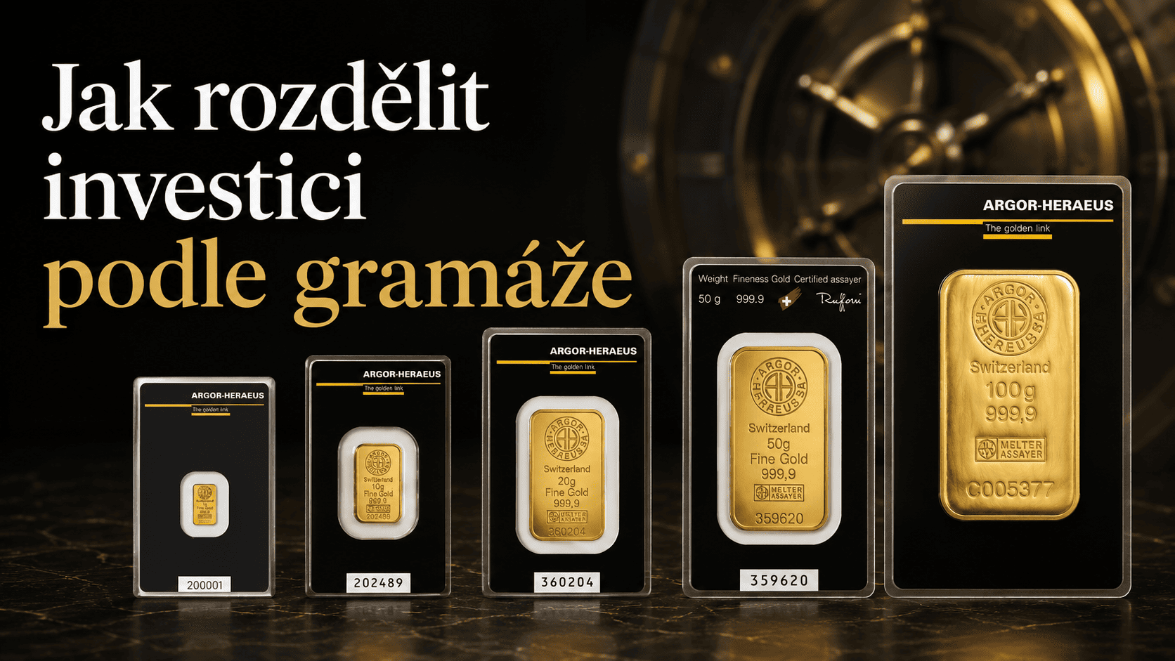 Jak rozdělit investici podle gramáže zlata a stříbra?