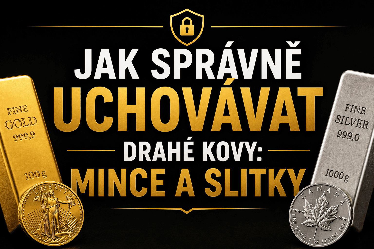 Jak správně uchovávat drahé kovy: skladování zlata, stříbra, slitků a mincí