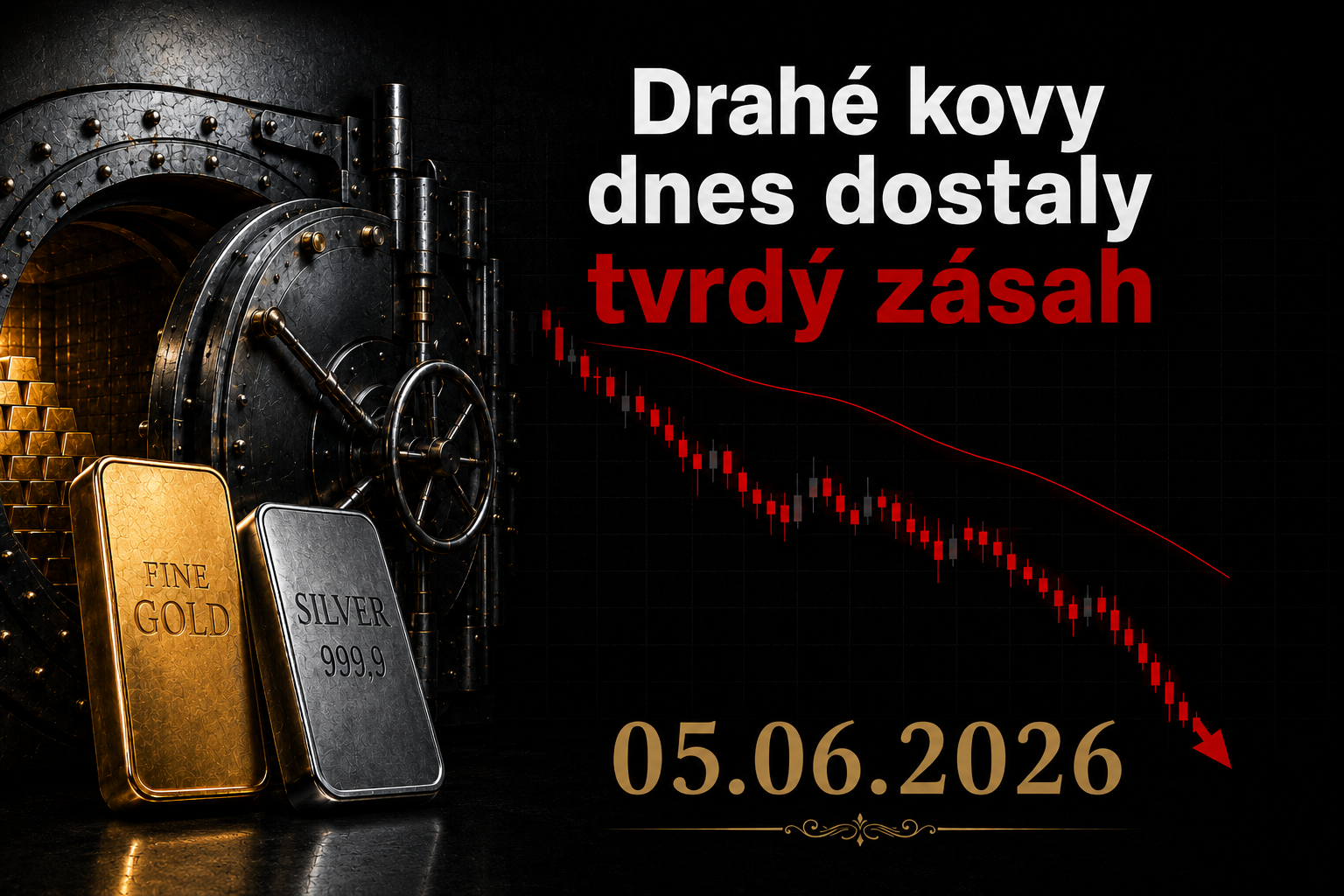 Drahé kovy dnes dostaly tvrdý zásah