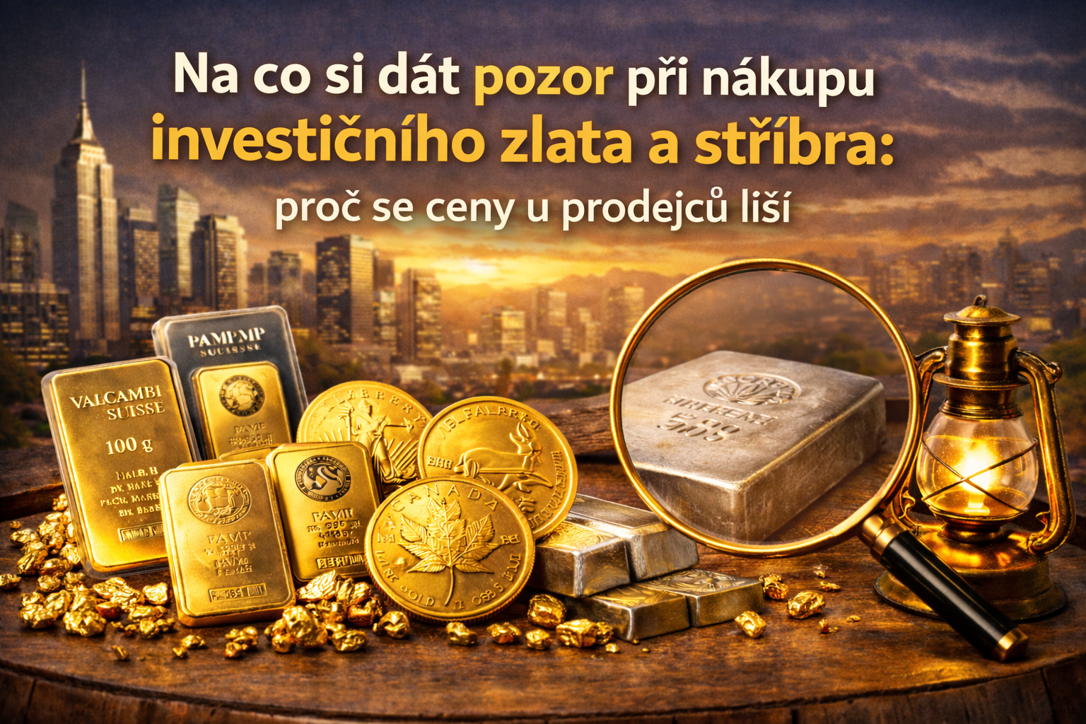 Na co si dát pozor při nákupu investičního zlata a stříbra: proč se ceny u prodejců liší