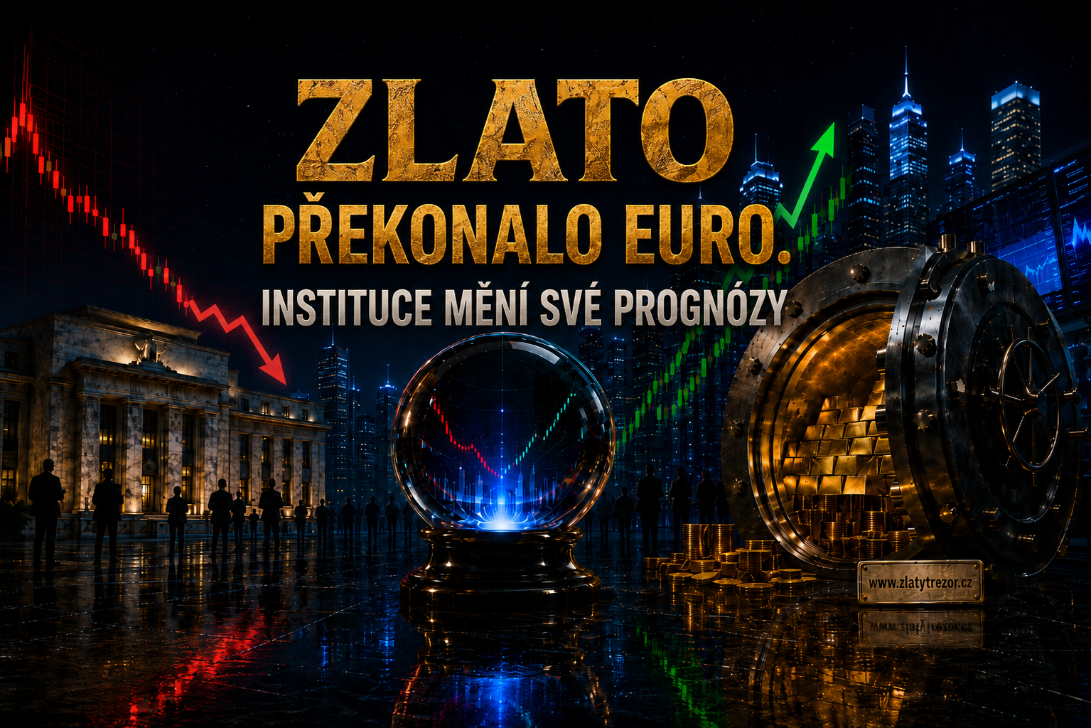 Zlato překonalo euro. Instituce mění své prognózy