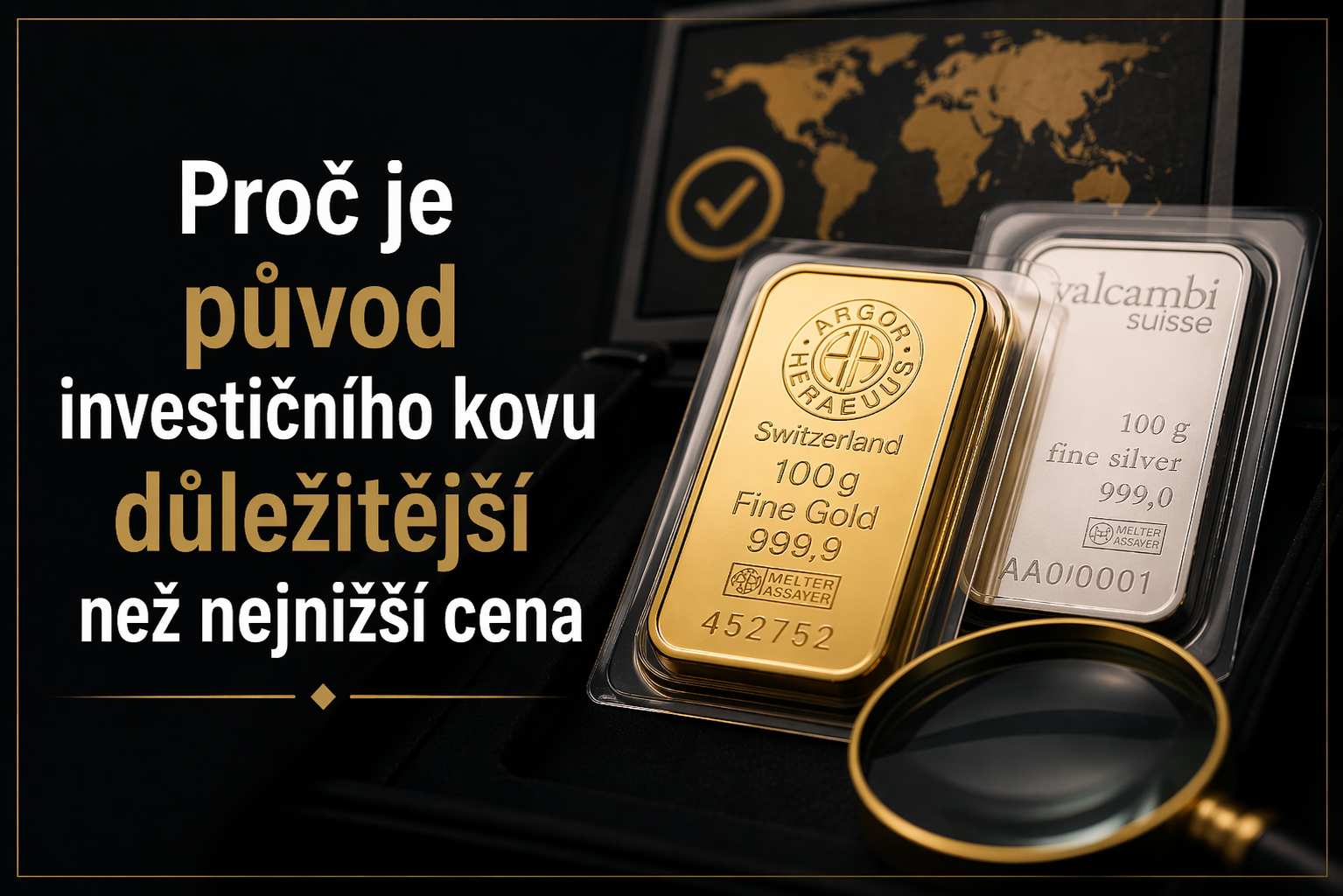 Proč je původ investičního kovu důležitější než nejnižší cena