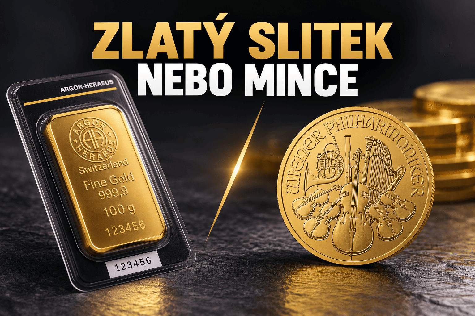 Zlatý slitek nebo mince? Co je lepší pro investici